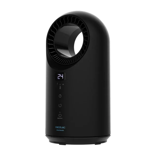 Imagen 2 Calefactor sin aspas de 1500 W con WiFi, mando a distancia y pantalla táctil. Diseño seguro, oscilación y 3 modos para una climatización eficiente.
