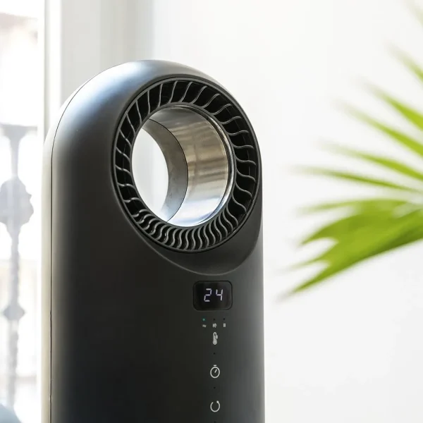 Imagen 7 Calefactor sin aspas de 1500 W con WiFi, mando a distancia y pantalla táctil. Diseño seguro, oscilación y 3 modos para una climatización eficiente.