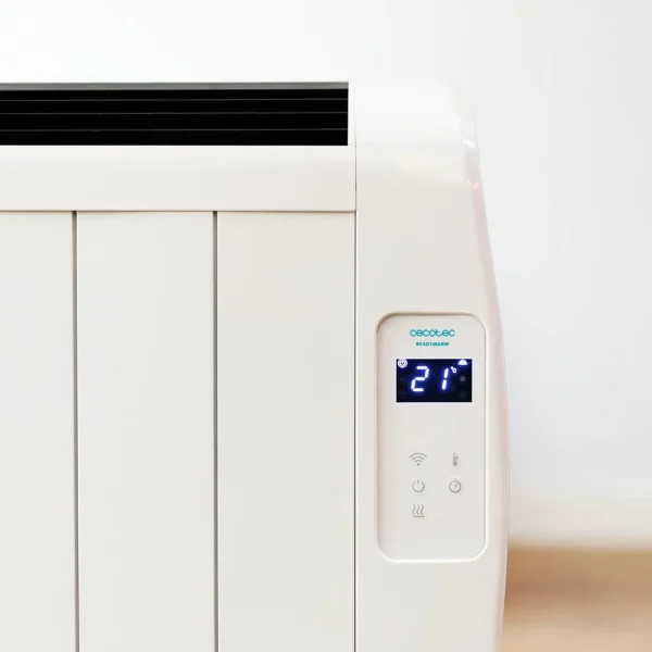 Imagen 5 Emisor térmico de 10 elementos y 1500 W con WiFi. Radiador eléctrico de bajo consumo con pantalla LCD, mando a distancia y temporizador programable 24/7.