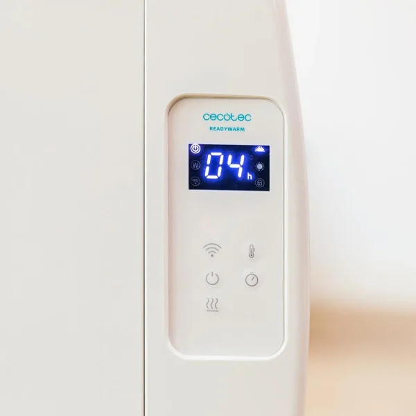 Imagen 6 Emisor térmico de 10 elementos y 1500 W con WiFi. Radiador eléctrico de bajo consumo con pantalla LCD, mando a distancia y temporizador programable 24/7.