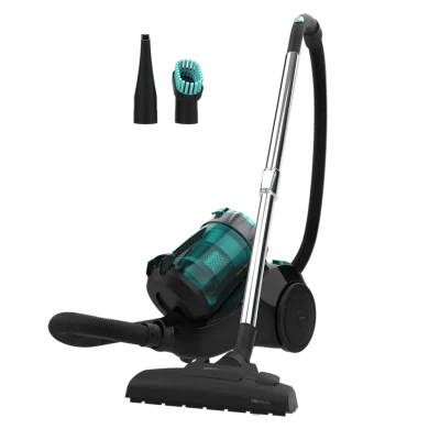Aspirador de trineo Conga Rockstar Multicyclonic de 800 W con depósito transparente y tubo telescópico metálico.