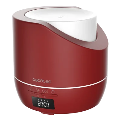 Difusor de aroma Cecotec PureAroma 500 Smart Garnet con acabado en color granate y pantalla LED digital
