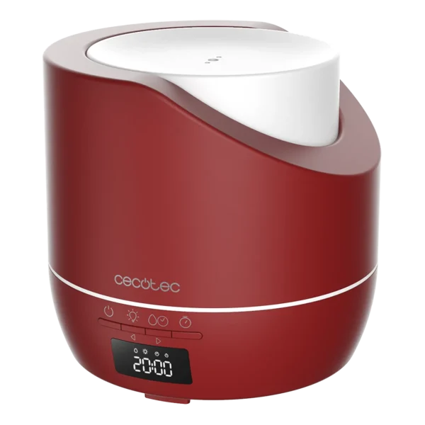 Difusor de aroma Cecotec PureAroma 500 Smart Garnet con acabado en color granate y pantalla LED digital