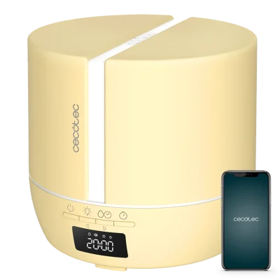 Difusor de aromas Cecotec PureAroma 550 Connected SunLight con pantalla LED y altavoz bluetooth