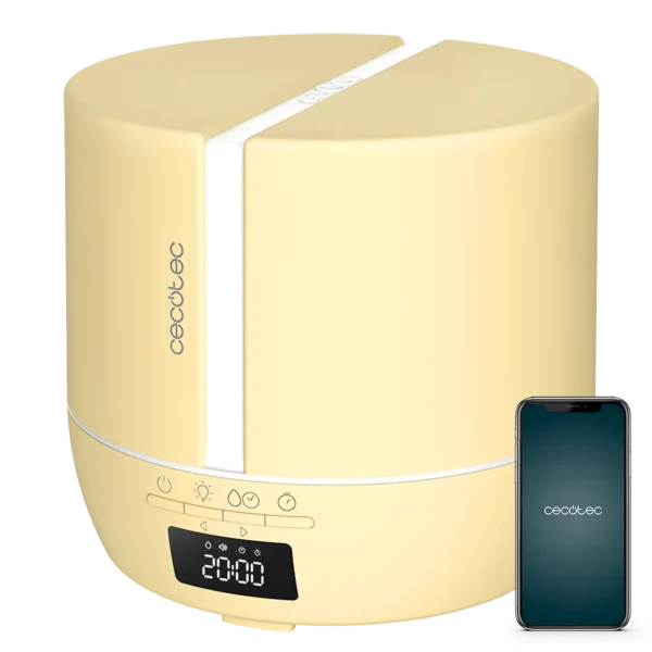 Difusor de aromas Cecotec PureAroma 550 Connected SunLight con pantalla LED y altavoz bluetooth