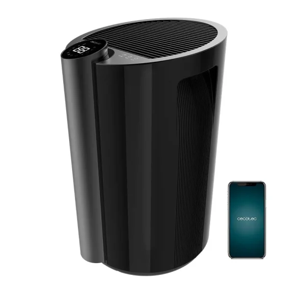 Imagen 3 Deshumidificador BigDry 9000 Professional Black Connected con capacidad de 20L/día, control Wi-Fi, depósito de 4,5L y cobertura hasta 90 m2 para hogares sanos.