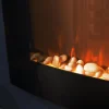 Imagen 8 Chimenea eléctrica curva de 22" con 2000 W, WiFi y mando a distancia. Calienta estancias de 20 m2 con diseño elegante, temporizador y llamas realistas.