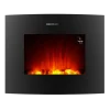 Imagen 3 Chimenea eléctrica curva de 26" con 2000 W y WiFi. Calienta hasta 25 m² con 2 niveles de potencia, mando a distancia y temporizador programable.