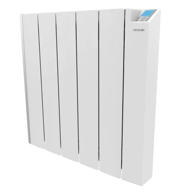 Radiador eléctrico cerámico Cecotec ReadyWarm 6000 Thermal Ceramic Connected de 6 elementos y 1500 W con control WiFi en ambiente moderno
