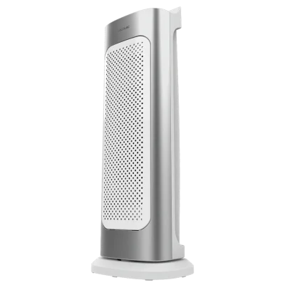 Calefactor cerámico vertical Cecotec ReadyWarm 6700 Ceramic Sky blanco con control de rueda y rejilla frontal de seguridad