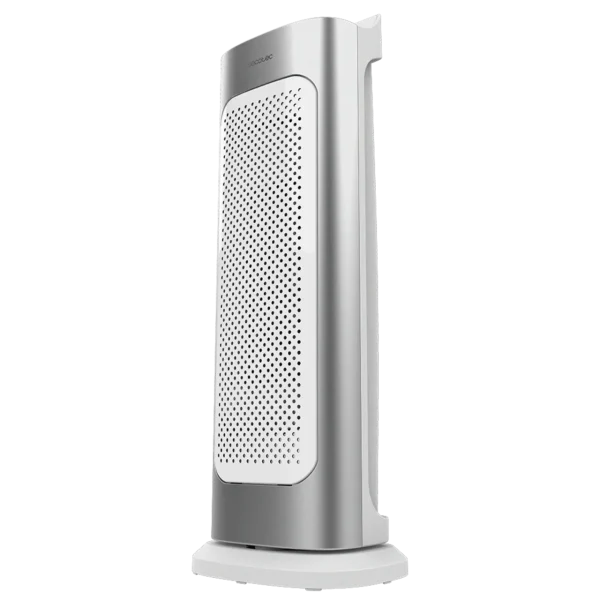 Calefactor cerámico vertical Cecotec ReadyWarm 6700 Ceramic Sky blanco con control de rueda y rejilla frontal de seguridad