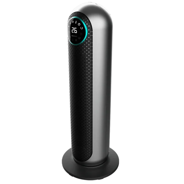 Imagen 3 Calefactor cerámico vertical de 2200 W con oscilación, pantalla LED y mando a distancia. Termostato regulable y temporizador para estancias de hasta 22 m².