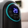 Imagen 6 Calefactor cerámico vertical de 2200 W con oscilación, pantalla LED y mando a distancia. Termostato regulable y temporizador para estancias de hasta 22 m².
