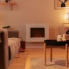 Imagen 6 Chimenea eléctrica de 26” con 2000 W, control WiFi y mando a distancia. Calienta estancias de 25 m² con efecto de llamas realistas LED ajustables.
