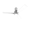 Imagen 2 Ventilador de techo blanco de 48” con motor DC 30W y luz LED. Silencioso, con mando a distancia, 6 velocidades y función verano-invierno para climatización.