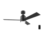 Ventilador de techo negro EnergySilence Aero 4850 Style Black con luz LED y motor DC