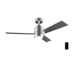 Ventilador de techo EnergySilence Aero 4850 Style Steel acabado en acero con aspas aerodinámicas y luz LED