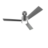 Imagen 2 Ventilador de techo EnergySilence Aero 4850 Style Steel con motor DC de 30 W, 48 pulgadas, luz LED, mando a distancia y función verano/invierno eficiente.
