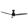 Ventilador de techo negro EnergySilence Aero 5350 Black Design con luz LED y mando a distancia vista frontal