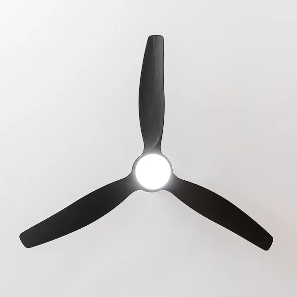 Imagen 5 Ventilador de techo EnergySilence Aero 5350 Black Design de 52" con motor DC de 30 W. Silencioso, luz LED, mando a distancia y función verano-invierno.