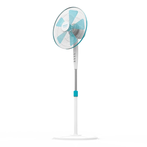 Ventilador de pie EnergySilence 500 blanco de Cecotec con cinco aspas