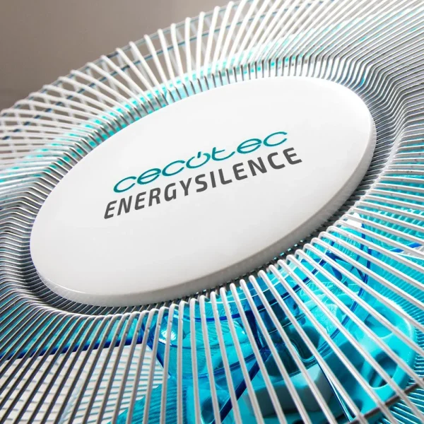 Imagen 4 Ventilador de pie EnergySilence 500 de Cecotec con 40 W, 5 aspas y motor de cobre. Tres velocidades, altura regulable y oscilación automática para aire fresco.