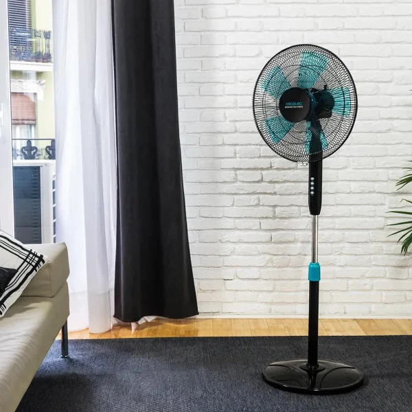 Imagen 3 Ventilador de pie EnergySilence 510 de Cecotec con 40 W, 5 aspas de 40 cm, 3 velocidades y altura ajustable. Motor de cobre para máxima durabilidad y eficiencia.