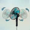 Imagen 5 Ventilador de pie EnergySilence 520 Power Black de 50 W, 5 aspas de 40 cm, motor de cobre, 4 velocidades y altura ajustable. Potencia y frescor silencioso.