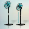 Imagen 8 Ventilador de pie EnergySilence 520 Power Black de 50 W, 5 aspas de 40 cm, motor de cobre, 4 velocidades y altura ajustable. Potencia y frescor silencioso.