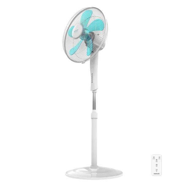 Ventilador de pie EnergySilence 530 Power Connected White con mando a distancia y pantalla LED