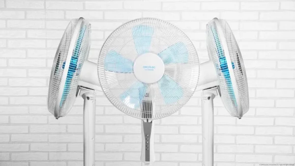Imagen 4 Ventilador de pie EnergySilence 530 Power Connected de 50 W con mando a distancia, 3 velocidades y temporizador. Máximo frescor y confort con motor de cobre.