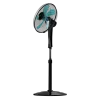Imagen 2 Ventilador de pie Cecotec EnergySilence 530 Power Connected Black de 50 W con 5 aspas, mando a distancia, motor de cobre, 3 velocidades y pantalla LED.