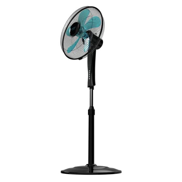 Imagen 2 Ventilador de pie Cecotec EnergySilence 530 Power Connected Black de 50 W con 5 aspas, mando a distancia, motor de cobre, 3 velocidades y pantalla LED.