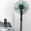 Imagen 3 Ventilador de pie Cecotec EnergySilence 530 Power Connected Black de 50 W con 5 aspas, mando a distancia, motor de cobre, 3 velocidades y pantalla LED.