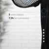 Imagen 8 Ventilador de pie Cecotec EnergySilence 530 Power Connected Black de 50 W con 5 aspas, mando a distancia, motor de cobre, 3 velocidades y pantalla LED.