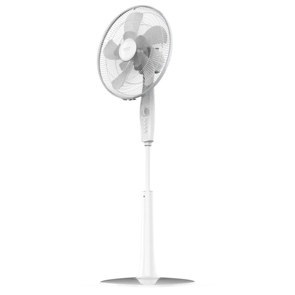 Ventilador de pie EnergySilence 1010 ExtremeFlow de color blanco con 10 aspas y motor de cobre