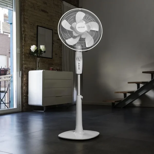 Imagen 3 Ventilador de pie EnergySilence 1010 ExtremeFlow de 60 W con 10 aspas, motor de cobre y 3 velocidades. Máximo caudal de aire, silencioso y oscilante.