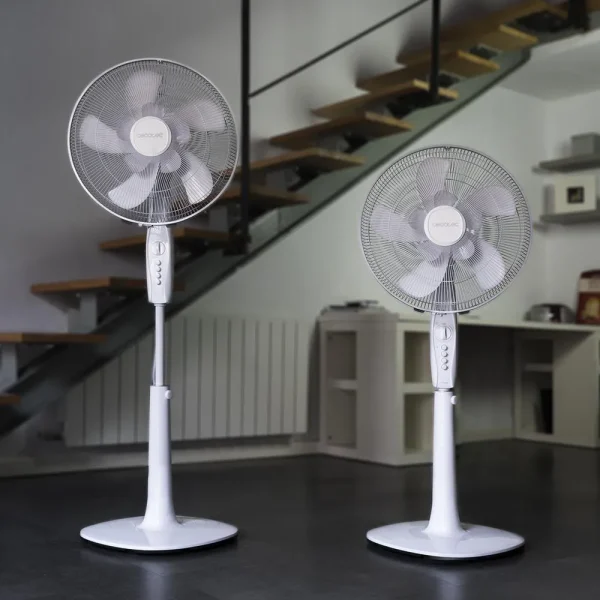 Imagen 6 Ventilador de pie EnergySilence 1010 ExtremeFlow de 60 W con 10 aspas, motor de cobre y 3 velocidades. Máximo caudal de aire, silencioso y oscilante.
