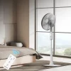 Imagen 5 Ventilador de pie Cecotec de 60 W con 10 aspas, 6 velocidades y motor de cobre. Incluye conectividad Wi-Fi, mando a distancia y altura ajustable de 115-135 cm.