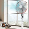 Imagen 2 Ventilador de pie Cecotec EnergySilence 1030 SmartExtreme con motor DC de 28 W, 10 aspas, 24 velocidades, mando a distancia y altura ajustable de 115-135 cm.