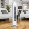 Imagen 2 Ventilador de torre EnergySilence 8090 Skyline de 60 W y 84 cm. Dispone de 3 velocidades, oscilación automática y motor de cobre para un frescor duradero.