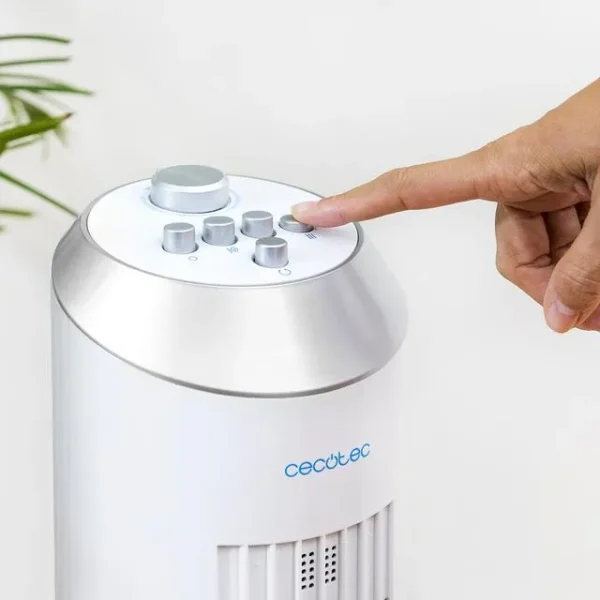 Imagen 4 Ventilador de torre EnergySilence 8090 Skyline de 60 W y 84 cm. Dispone de 3 velocidades, oscilación automática y motor de cobre para un frescor duradero.