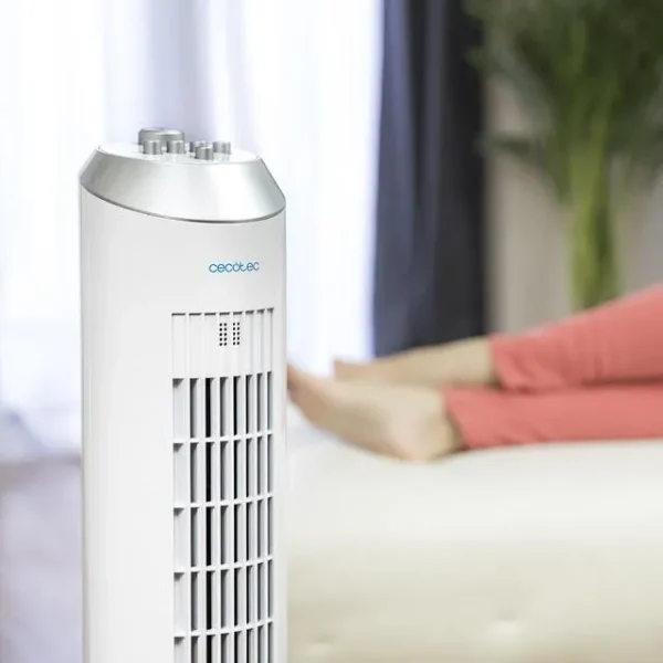 Imagen 6 Ventilador de torre EnergySilence 8090 Skyline de 60 W y 84 cm. Dispone de 3 velocidades, oscilación automática y motor de cobre para un frescor duradero.