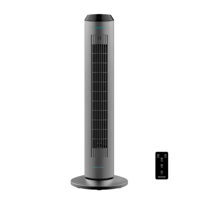 Ventilador de torre Cecotec EnergySilence 8190 Skyline Ionic color gris con pantalla digital