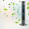 Imagen 3 Ventilador de torre EnergySilence 8190 Skyline Ionic de 60 W con ionizador, mando a distancia y temporizador de 8 horas para un aire fresco y purificado.