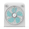 Ventilador de suelo blanco EnergySilence 6000 Power Box con rejilla rotatoria y 5 aspas