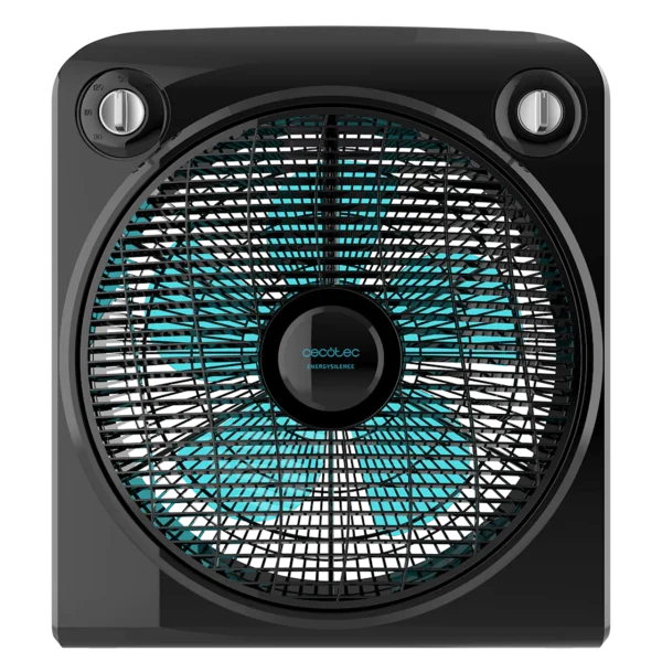 Ventilador de suelo EnergySilence 6000 Power Box Black con 5 aspas y rejilla rotatoria