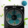 Imagen 3 Ventilador de suelo EnergySilence 6000 Power Box Black de 50 W. Incluye 5 aspas de 30 cm, 3 velocidades, motor de cobre y rejilla rotatoria multidireccional.
