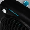 Imagen 4 Ventilador de suelo EnergySilence 6000 Power Box Black de 50 W. Incluye 5 aspas de 30 cm, 3 velocidades, motor de cobre y rejilla rotatoria multidireccional.