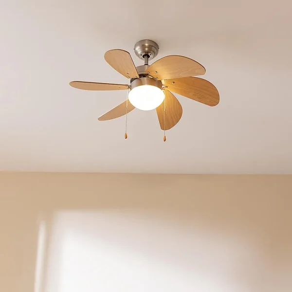 Imagen 3 Ventilador de techo EnergySilence Aero 350 de 81 cm con luz y 6 aspas reversibles. Motor silencioso de 50 W, 3 velocidades y función verano-invierno.